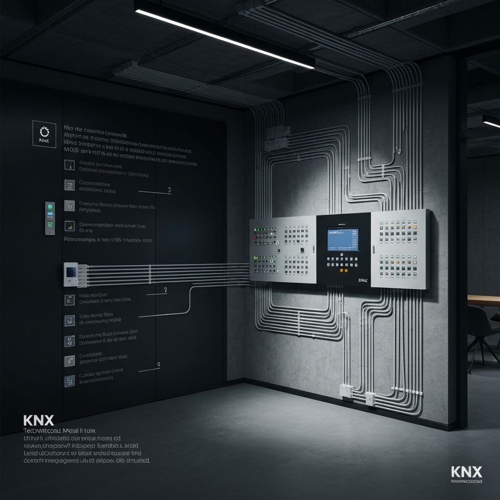 Infrastructure KNX professionnelle pour domotique au Maroc